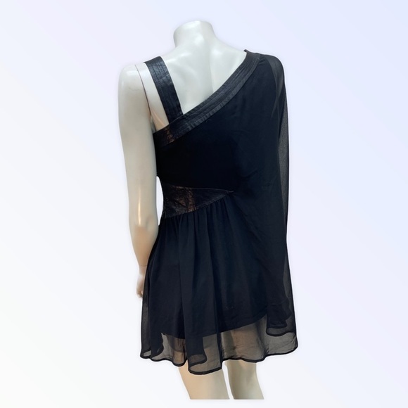 DOUBLE Zero Black One Shoulder Dress - Picture 6 of 7